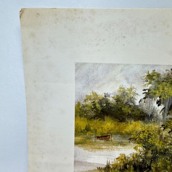 Mary Vincent Bertrand Boat‎ Print Signed Numbered Louisiana Artist - Picture 7 of 14